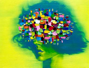 Original Abstract Expressionism Body Painting by Gyobeom An