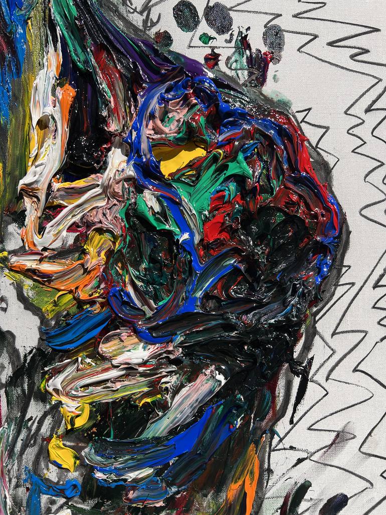 Original Abstract Expressionism Body Painting by Gyobeom An