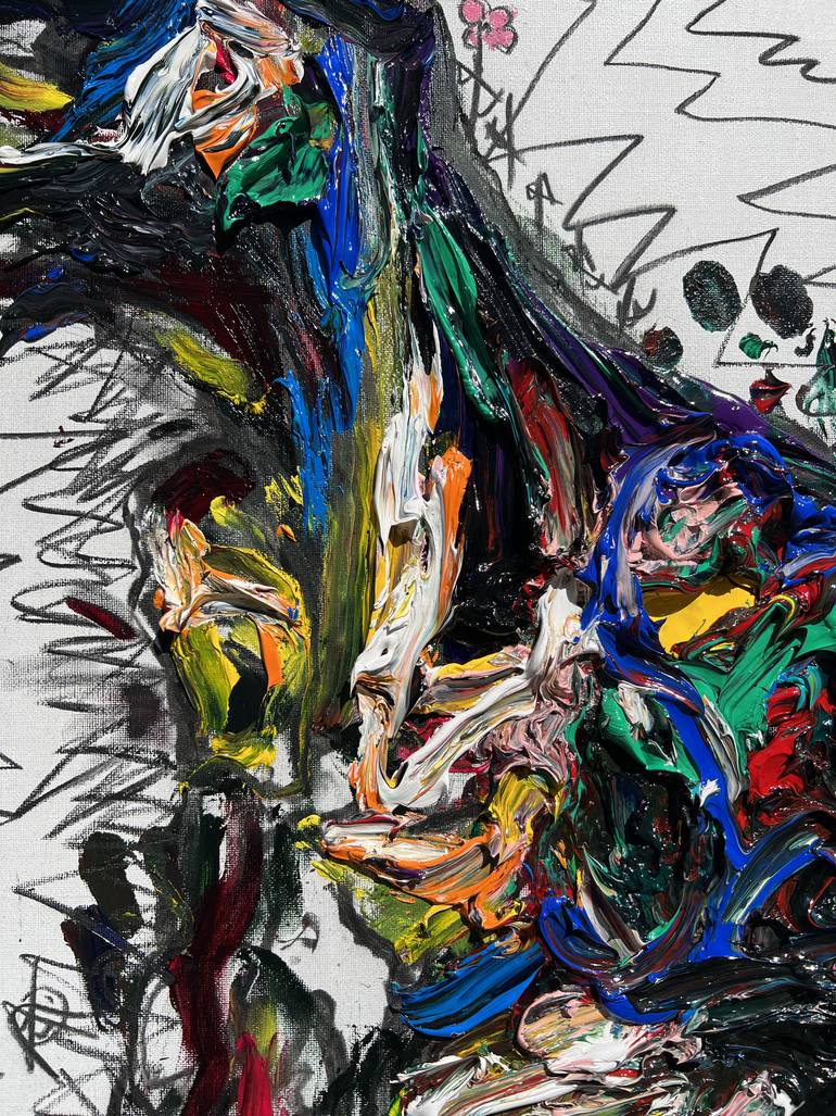 Original Abstract Expressionism Body Painting by Gyobeom An
