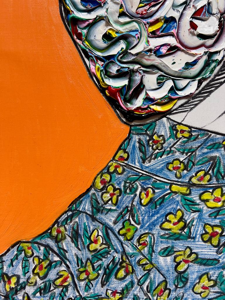 Original Abstract Expressionism Body Painting by Gyobeom An