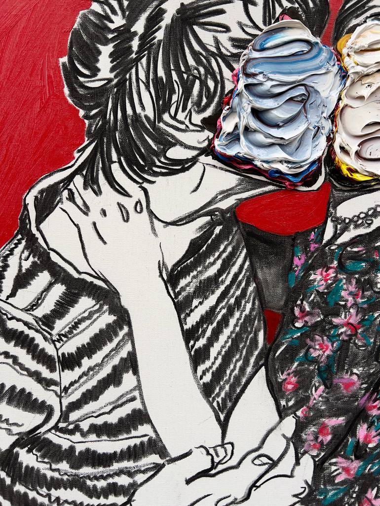 Original Abstract Expressionism Body Painting by Gyobeom An