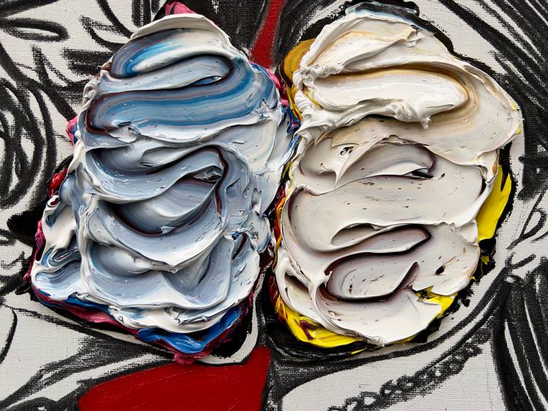 Original Abstract Expressionism Body Painting by Gyobeom An