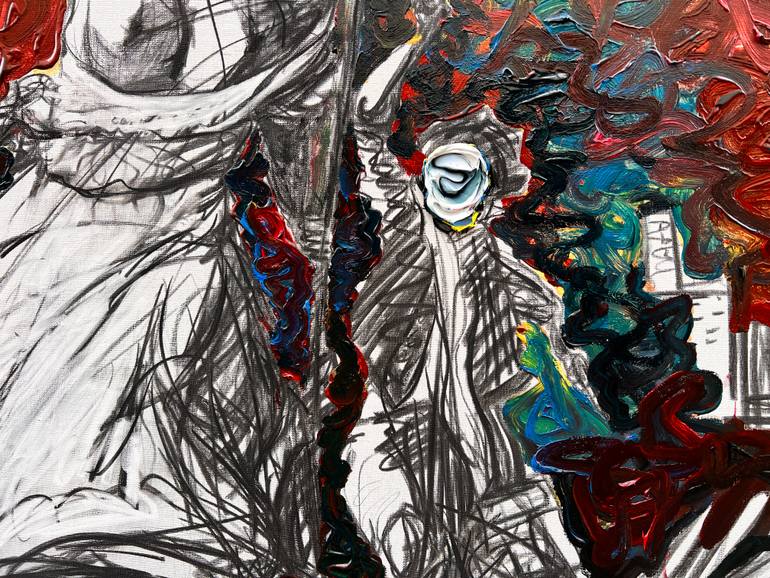 Original Abstract Expressionism Body Painting by Gyobeom An