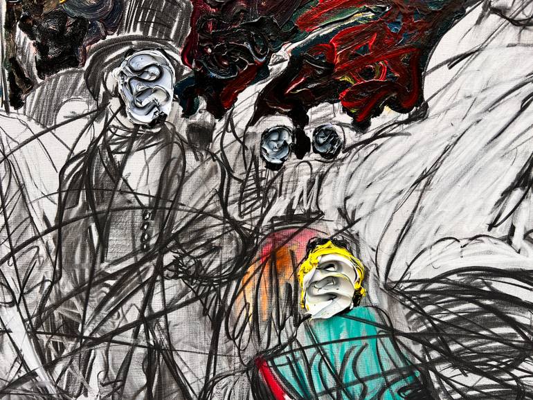 Original Abstract Expressionism Body Painting by Gyobeom An