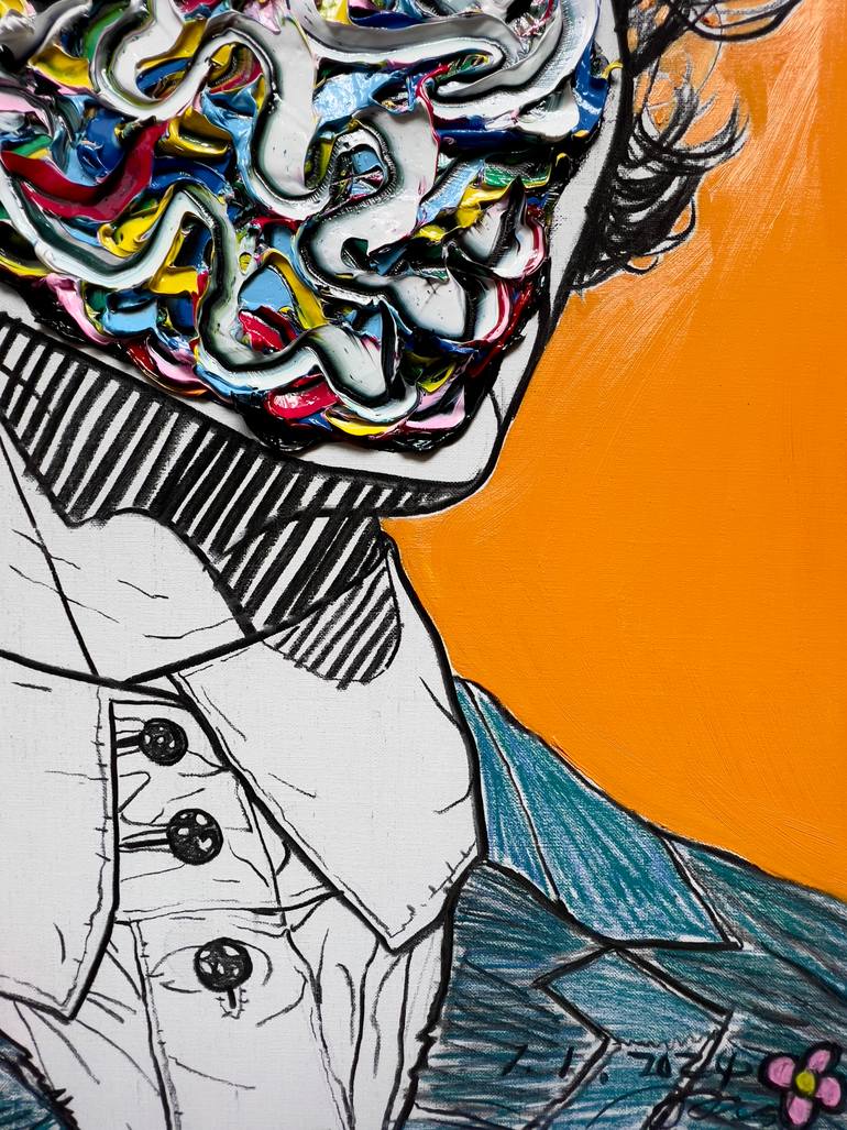Original Abstract Expressionism Body Painting by Gyobeom An