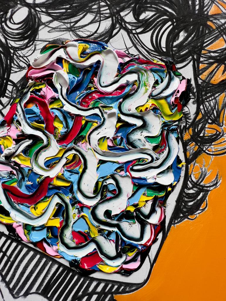 Original Abstract Expressionism Body Painting by Gyobeom An