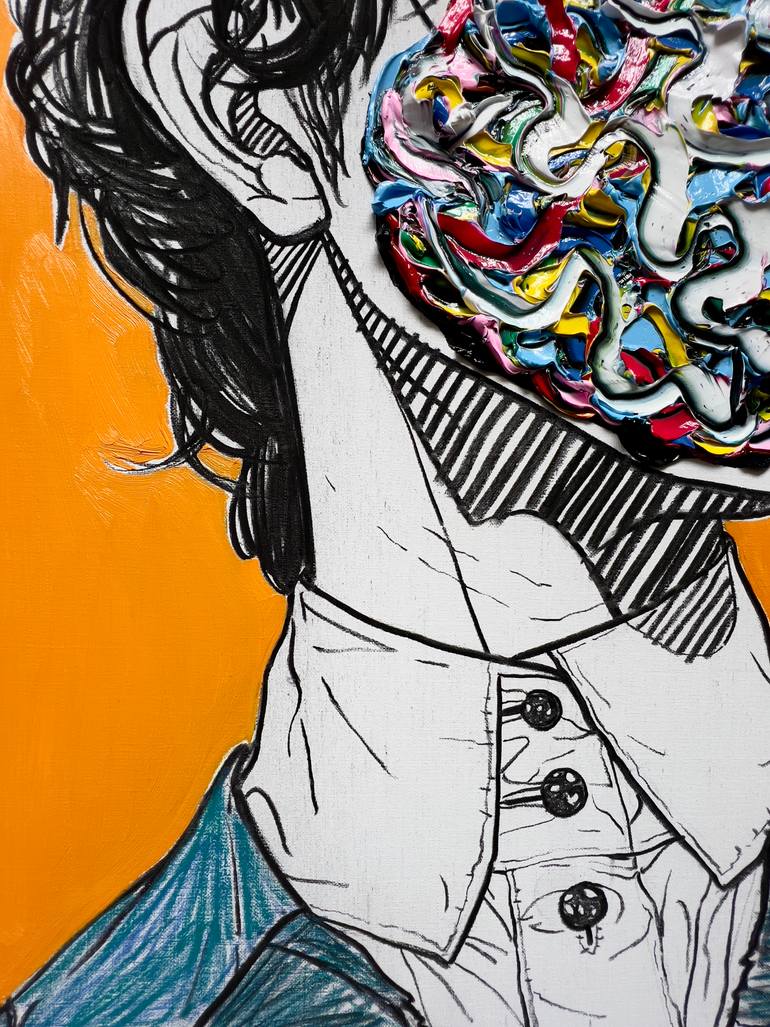 Original Abstract Expressionism Body Painting by Gyobeom An