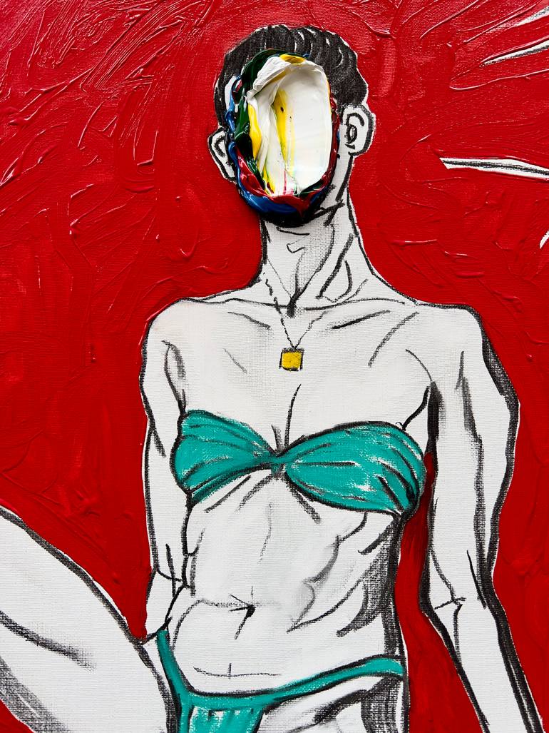 Original Abstract Expressionism Body Painting by Gyobeom An