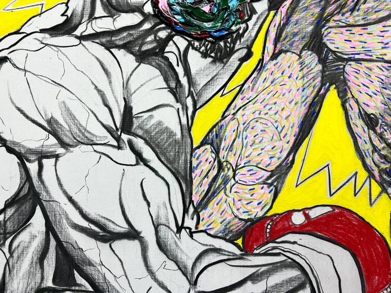 Original Abstract Expressionism Body Painting by Gyobeom An