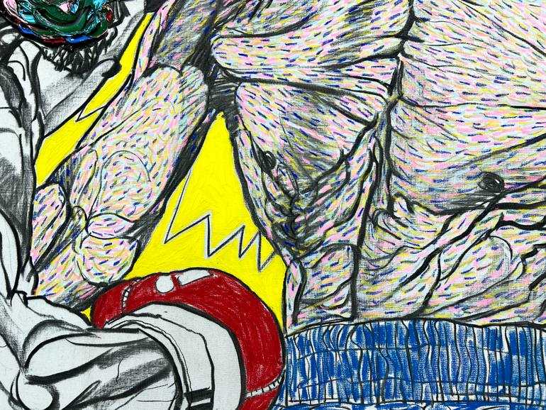 Original Abstract Expressionism Body Painting by Gyobeom An