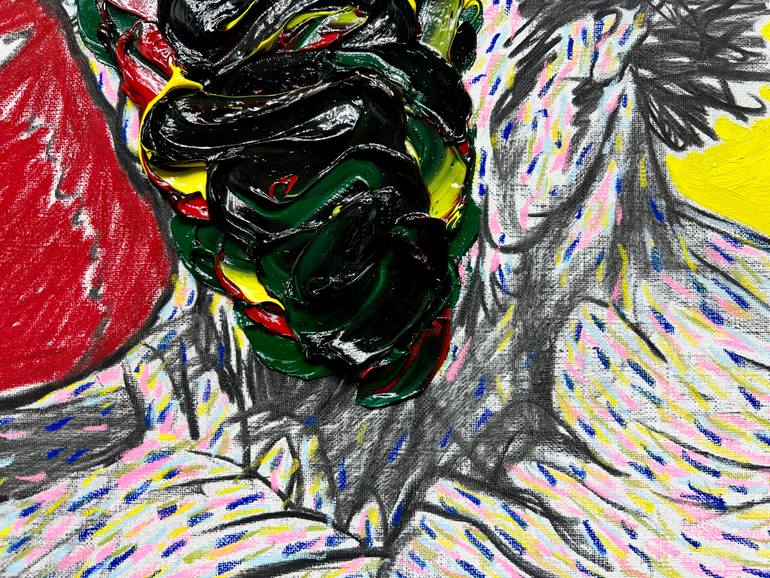 Original Abstract Expressionism Body Painting by Gyobeom An