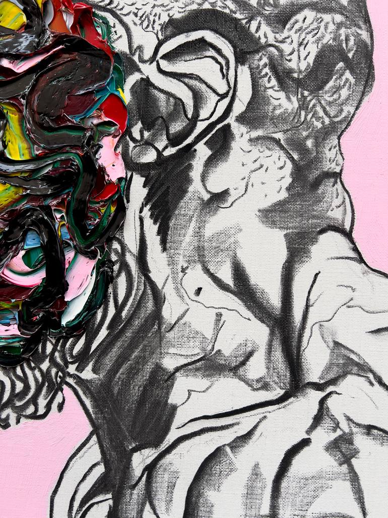 Original Abstract Expressionism Body Painting by Gyobeom An