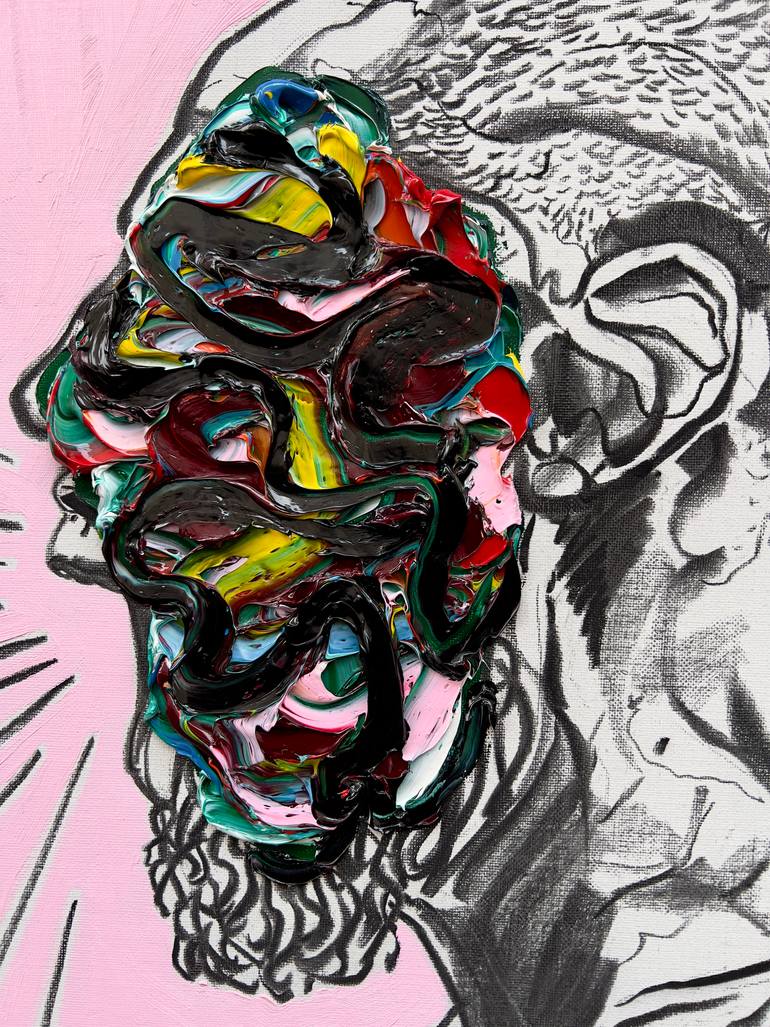 Original Abstract Expressionism Body Painting by Gyobeom An