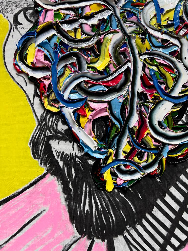 Original Abstract Expressionism Body Painting by Gyobeom An
