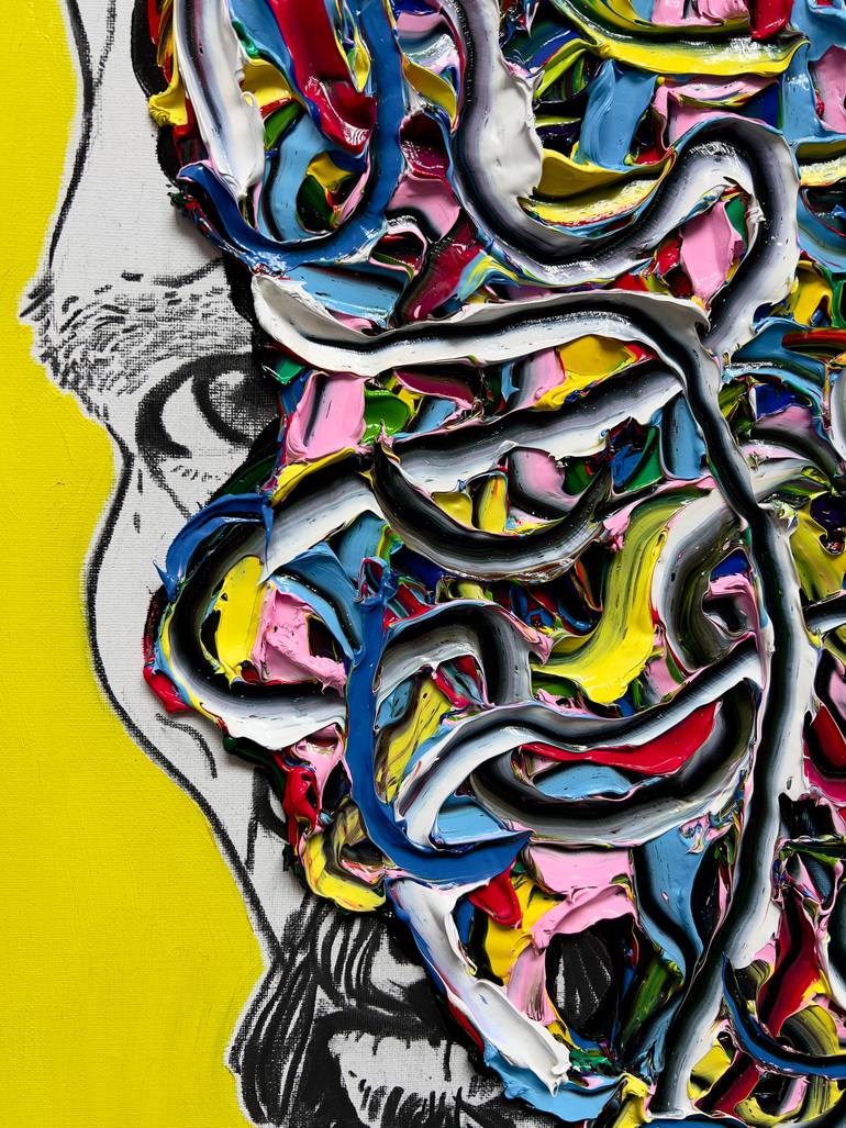 Original Abstract Expressionism Body Painting by Gyobeom An