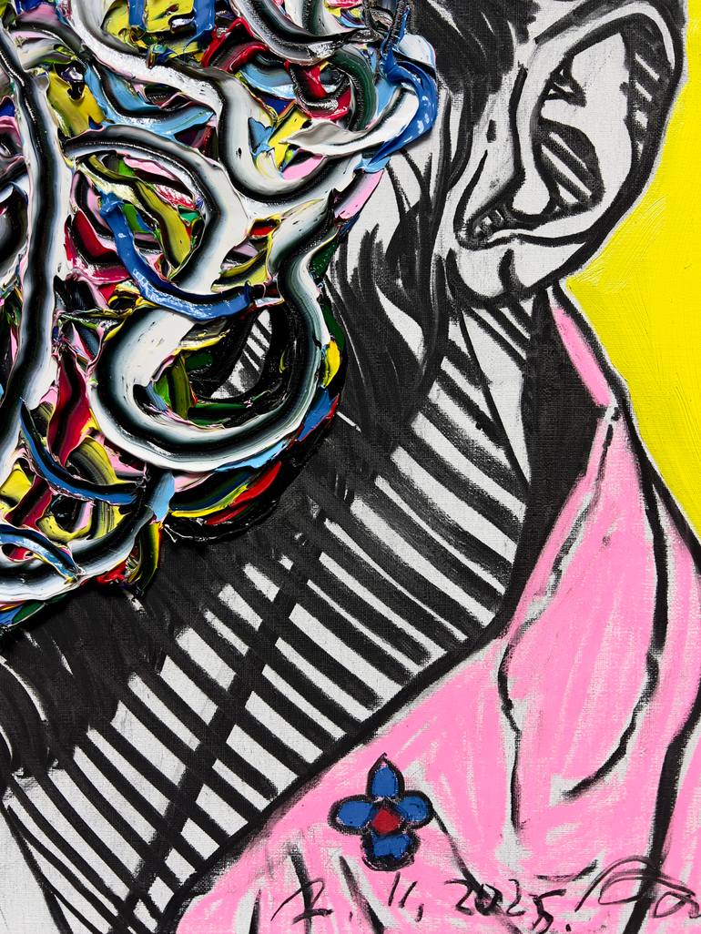 Original Abstract Expressionism Body Painting by Gyobeom An
