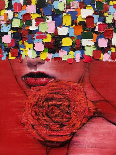 Original Abstract Expressionism Body Painting by Gyobeom An