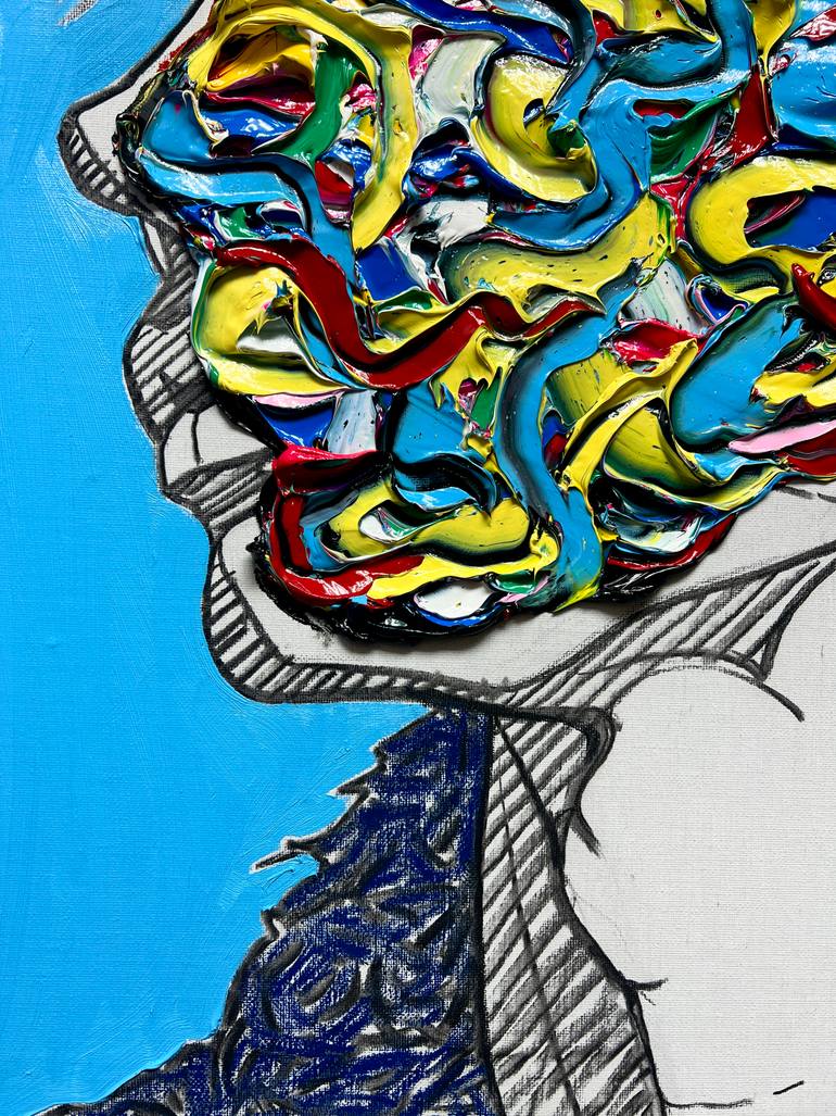 Original Abstract Expressionism Body Painting by Gyobeom An