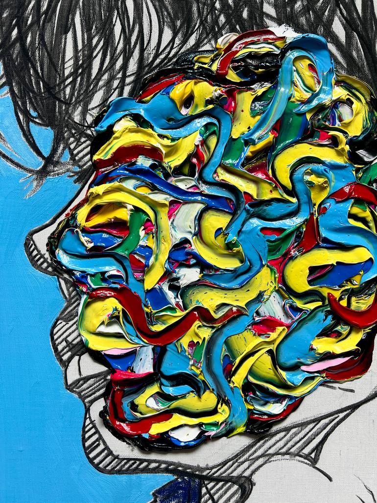 Original Abstract Expressionism Body Painting by Gyobeom An