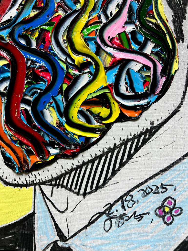 Original Abstract Expressionism Body Painting by Gyobeom An