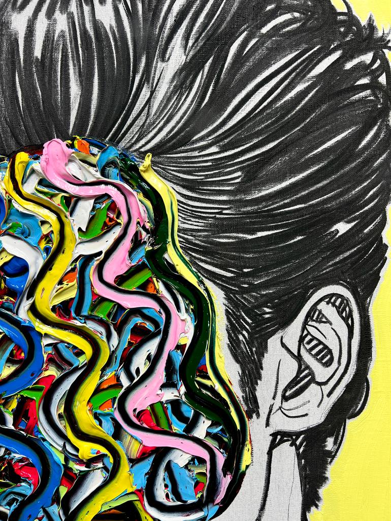 Original Abstract Expressionism Body Painting by Gyobeom An