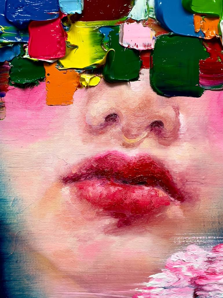 Original Abstract Expressionism Body Painting by Gyobeom An