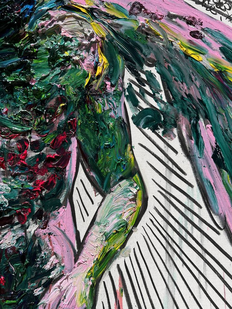 Original Abstract Expressionism Body Painting by Gyobeom An