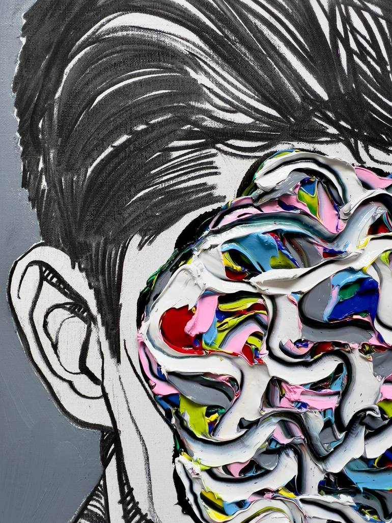 Original Abstract Expressionism Body Painting by Gyobeom An