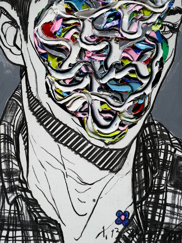 Original Abstract Expressionism Body Painting by Gyobeom An