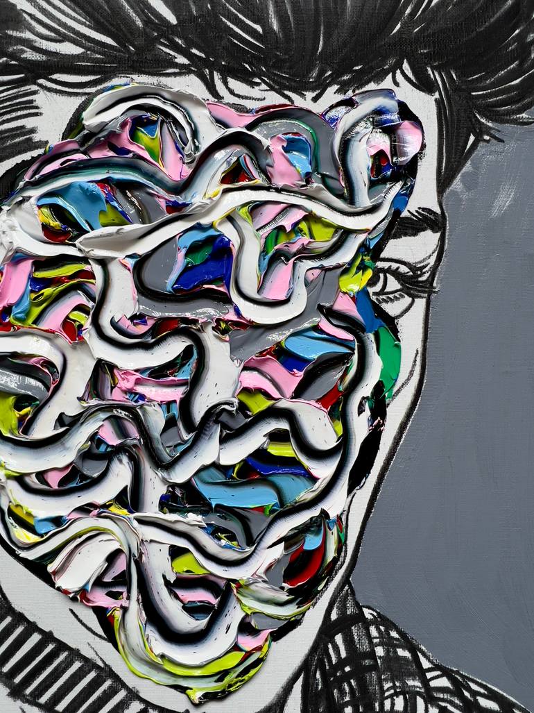 Original Abstract Expressionism Body Painting by Gyobeom An