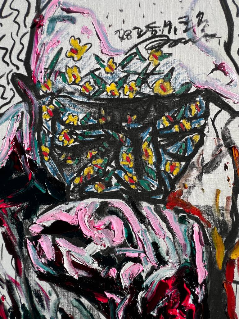 Original Abstract Expressionism Body Painting by Gyobeom An