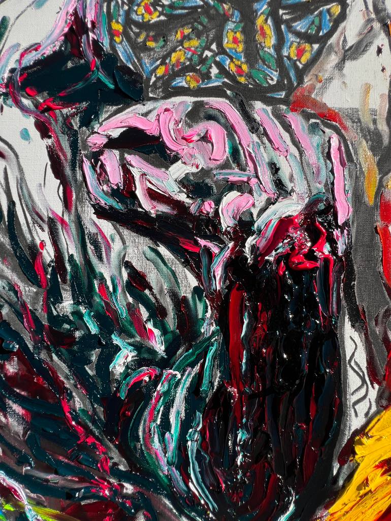 Original Abstract Expressionism Body Painting by Gyobeom An