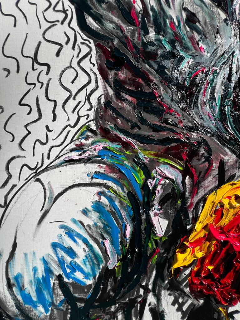 Original Abstract Expressionism Body Painting by Gyobeom An
