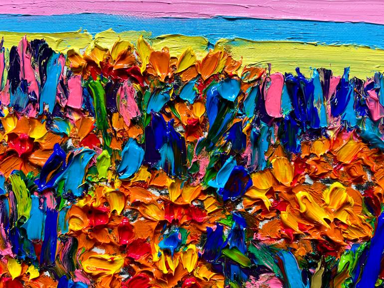 Original Abstract Expressionism Landscape Painting by Gyobeom An