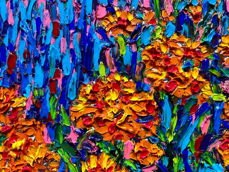 Original Abstract Expressionism Landscape Painting by Gyobeom An