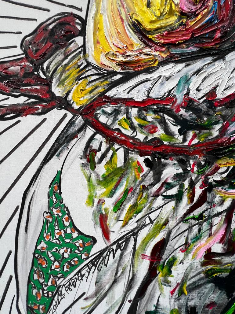 Original Abstract Expressionism Body Painting by Gyobeom An