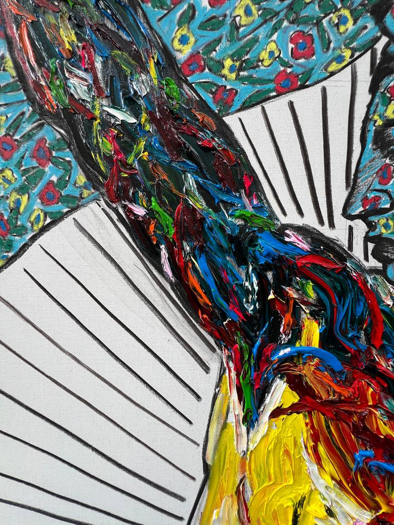 Original Abstract Expressionism Body Painting by Gyobeom An