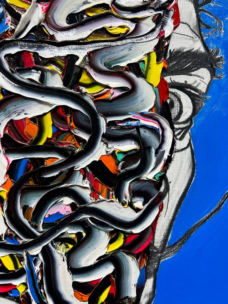 Original Abstract Expressionism Body Painting by Gyobeom An