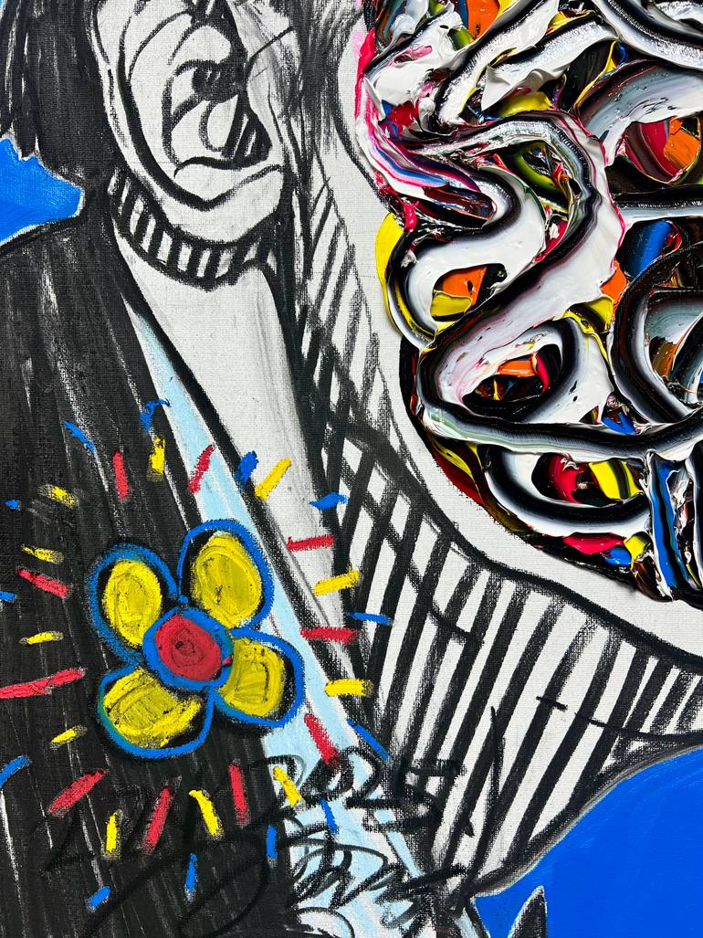 Original Abstract Expressionism Body Painting by Gyobeom An