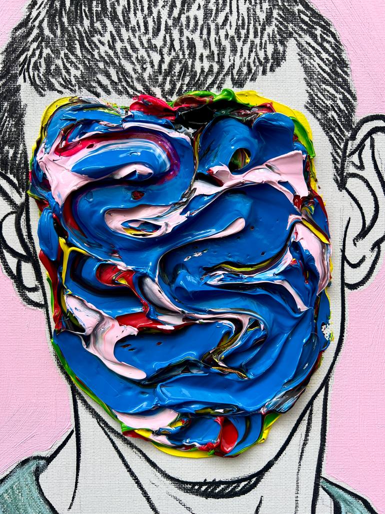 Original Abstract Expressionism Body Painting by Gyobeom An