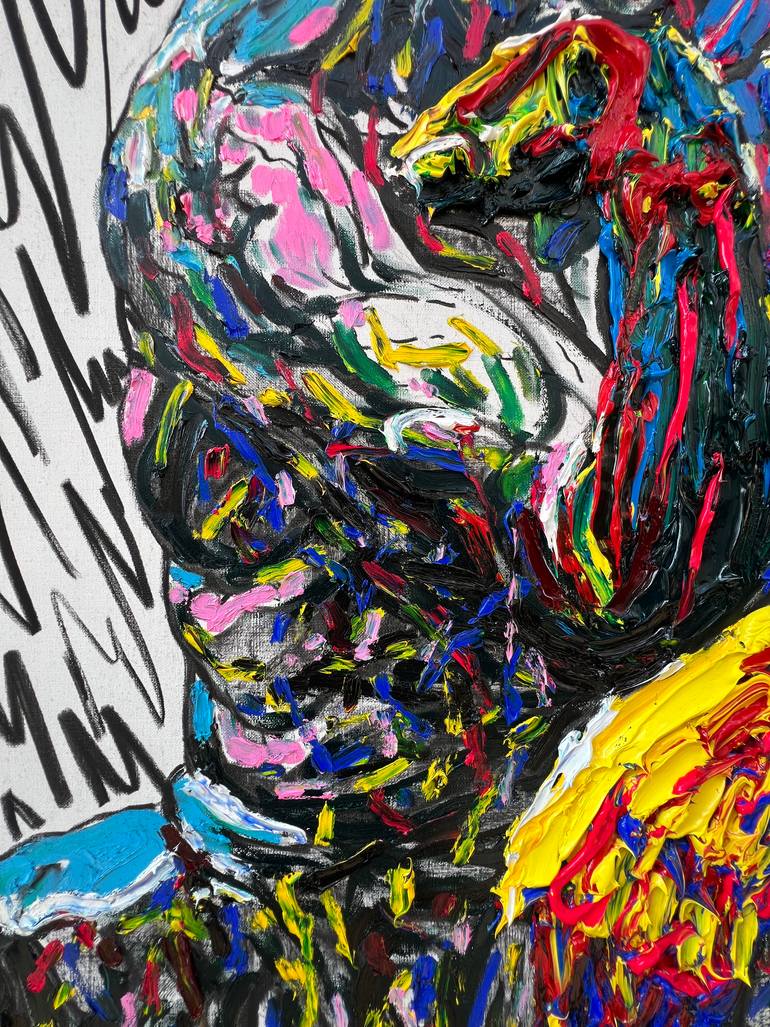 Original Abstract Expressionism Body Painting by Gyobeom An