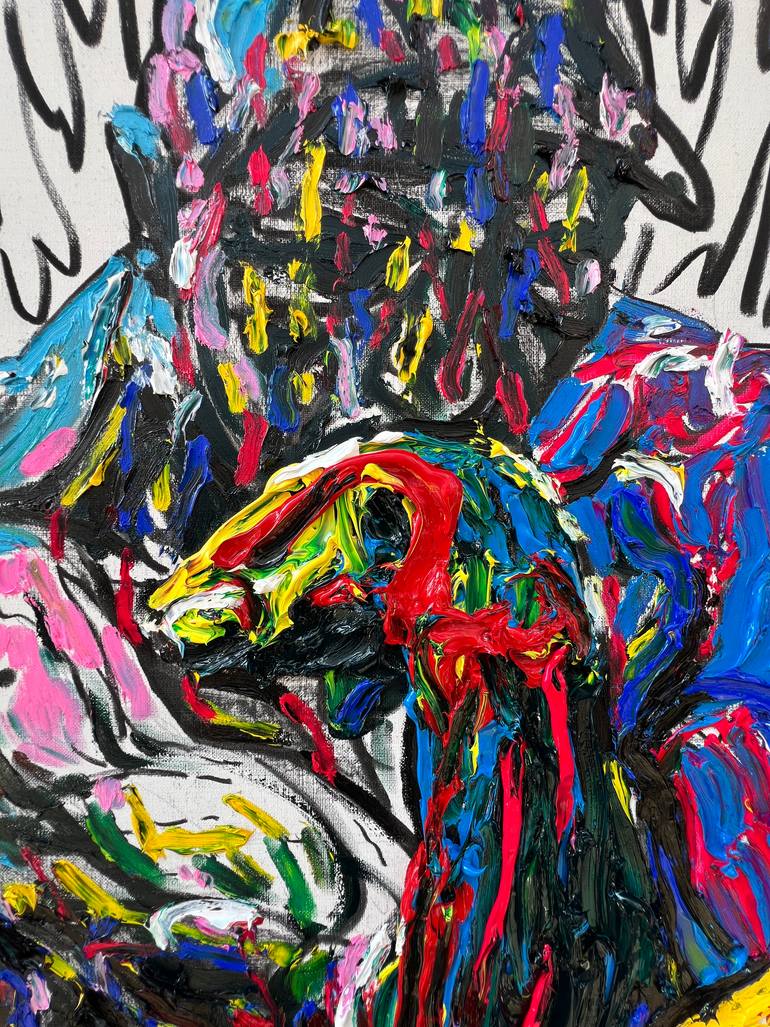 Original Abstract Expressionism Body Painting by Gyobeom An