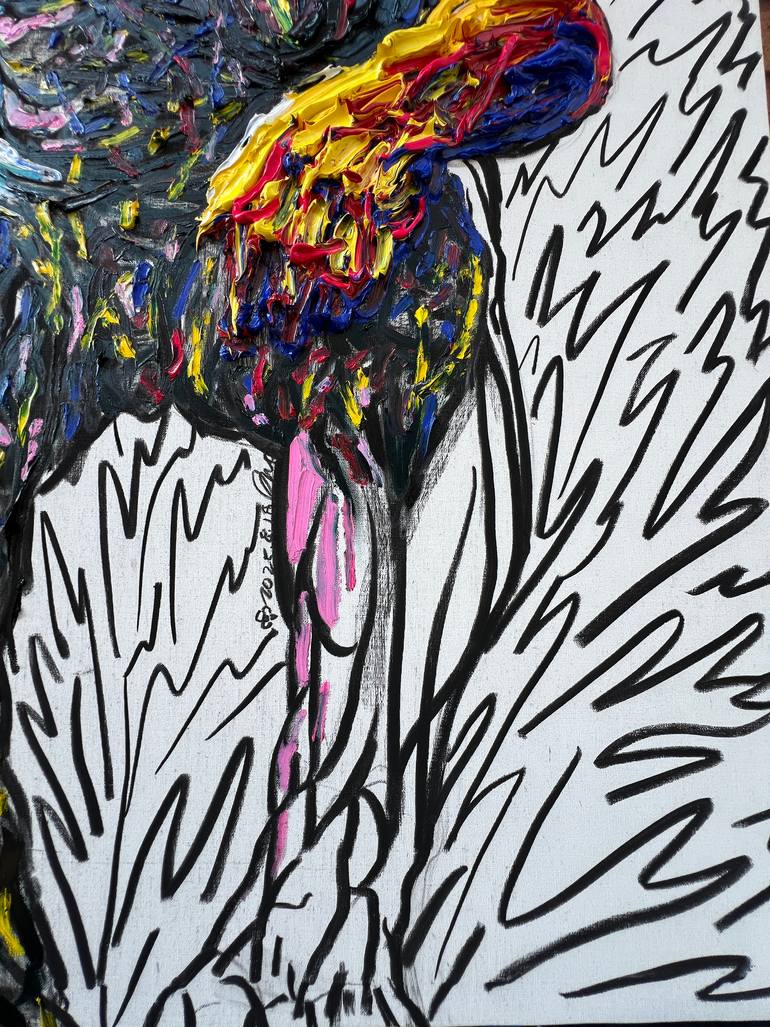 Original Abstract Expressionism Body Painting by Gyobeom An