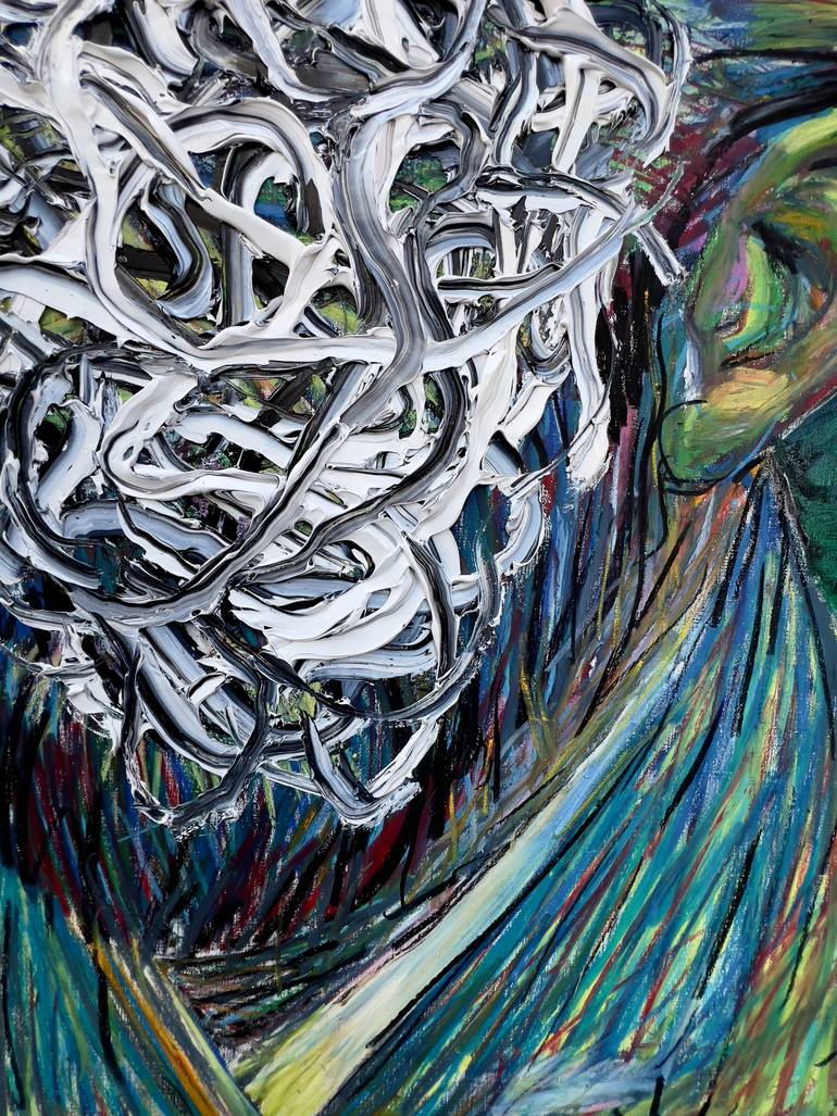 Original Abstract Expressionism Body Painting by Gyobeom An