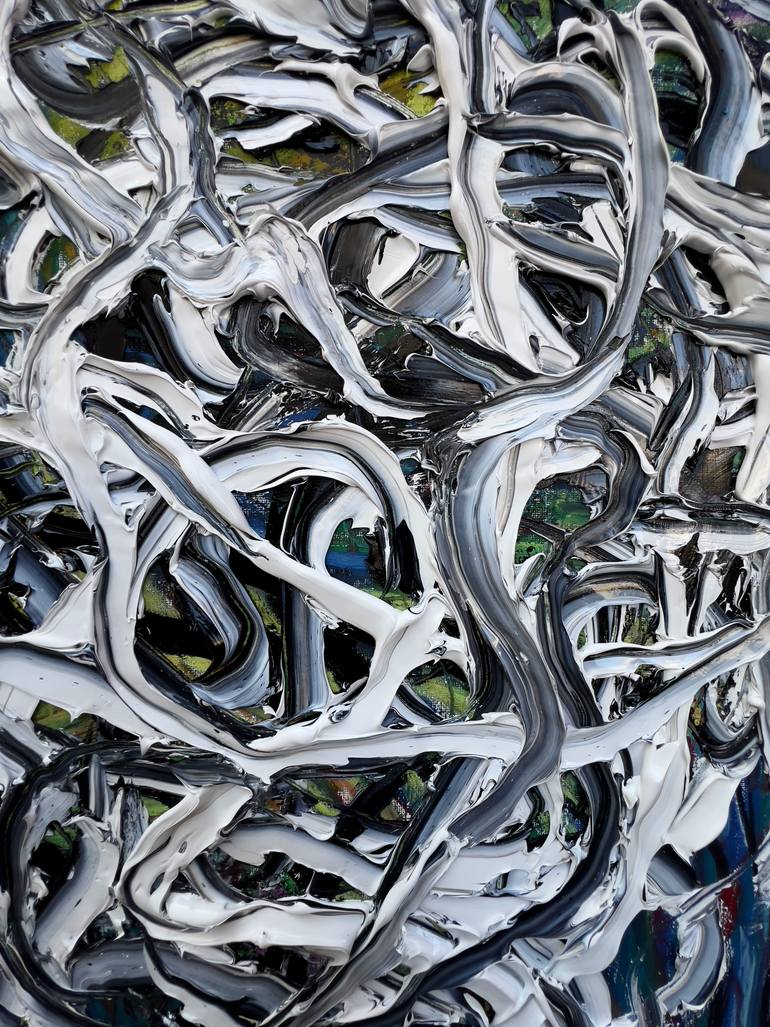 Original Abstract Expressionism Body Painting by Gyobeom An