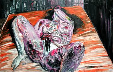 Original Abstract Expressionism Nude Paintings by GyoBeom An
