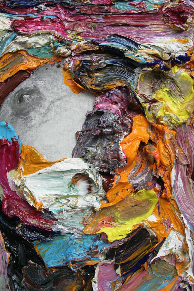 Original Abstract Expressionism Body Painting by Gyobeom An