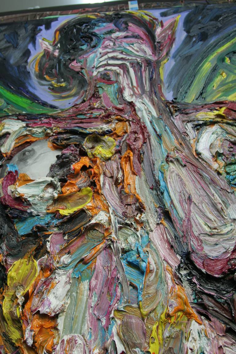 Original Abstract Expressionism Body Painting by Gyobeom An