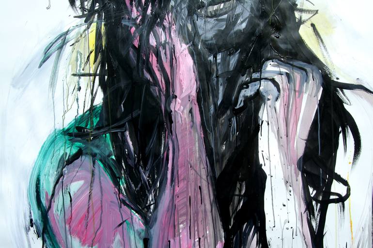 Original Abstract Expressionism Body Painting by GyoBeom An