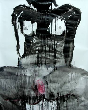 Original Abstract Expressionism Body Paintings by GyoBeom An